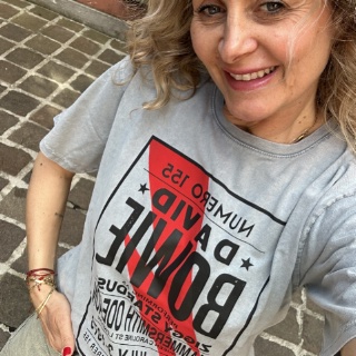 NUMERO155&nbsp;TSHIRT DAVID BOWIE&nbsp;GHIACCIO